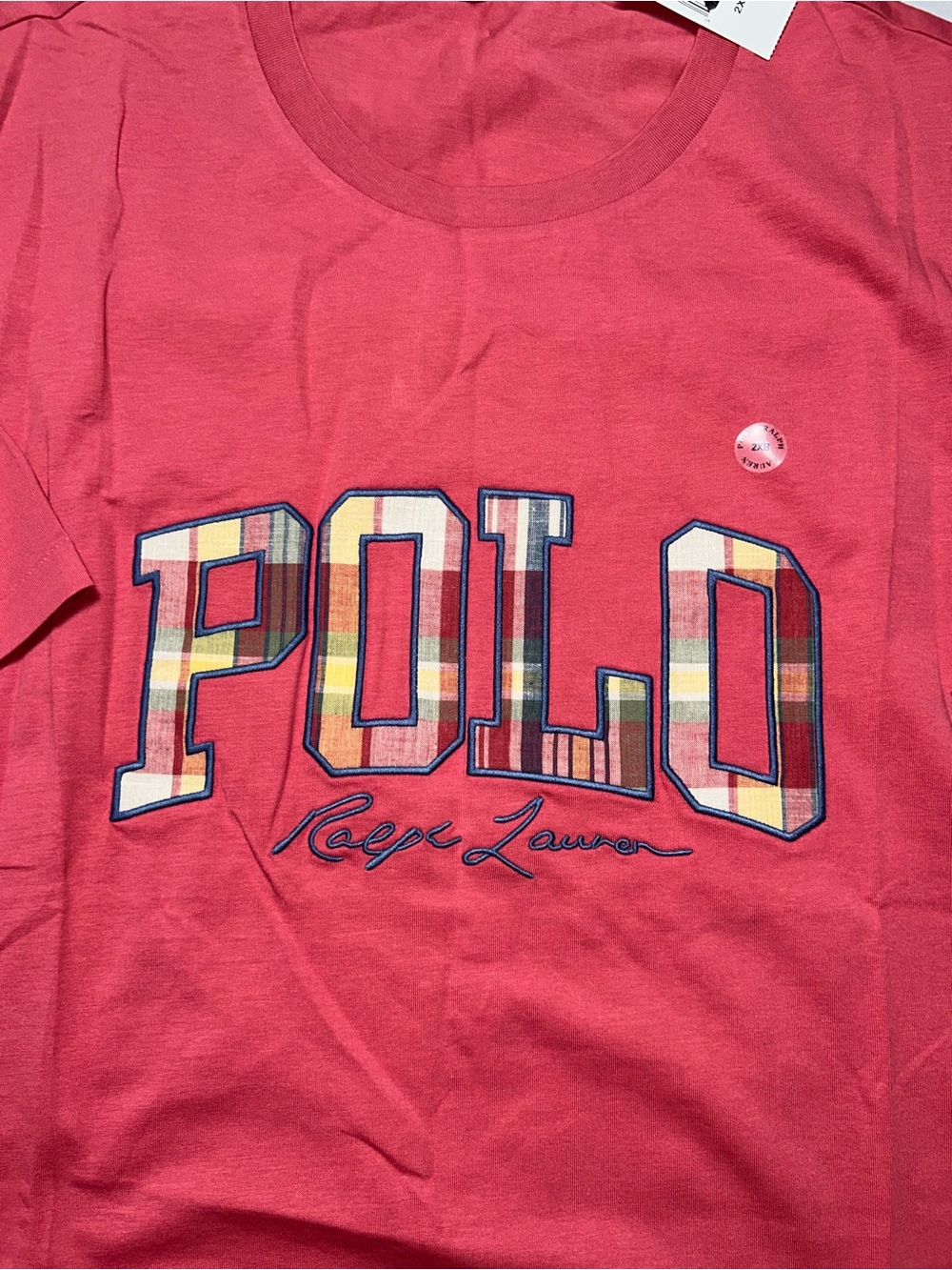 Polo Ralph Lauren polo plaid embroidered thirty size 2XB NWT